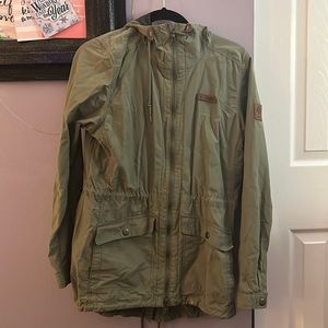 Green zip up Jacket